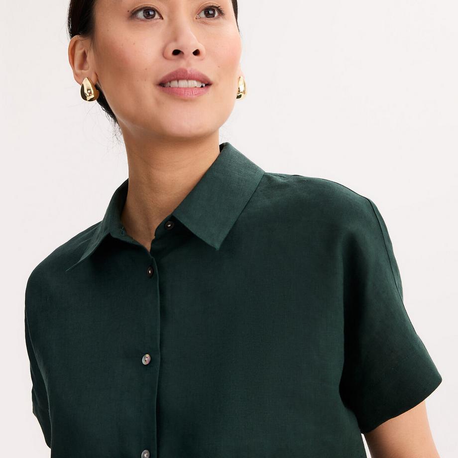 La Redoute Collections Camicia Lino Maniche Corte  
