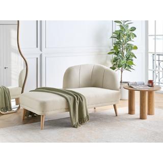 Beliani Chaise longue côté droit en Polyester Traditionnel TANLAY  