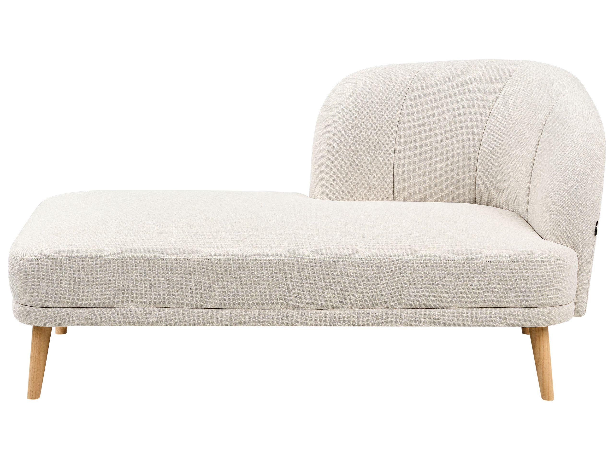 Beliani Chaise longue côté droit en Polyester Traditionnel TANLAY  