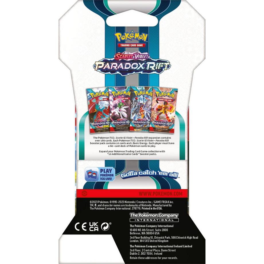 Pokémon  TCG: Scarlet & Violet - Paradox Rift Sleeved Booster Pack (10 Cards) - EN 