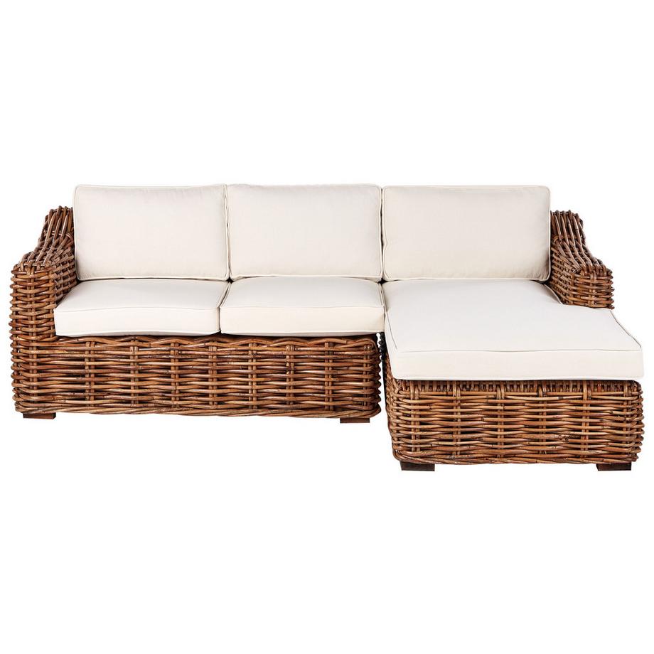 Beliani 3 Sitzer Sofa aus Rattan  BRIATICO  