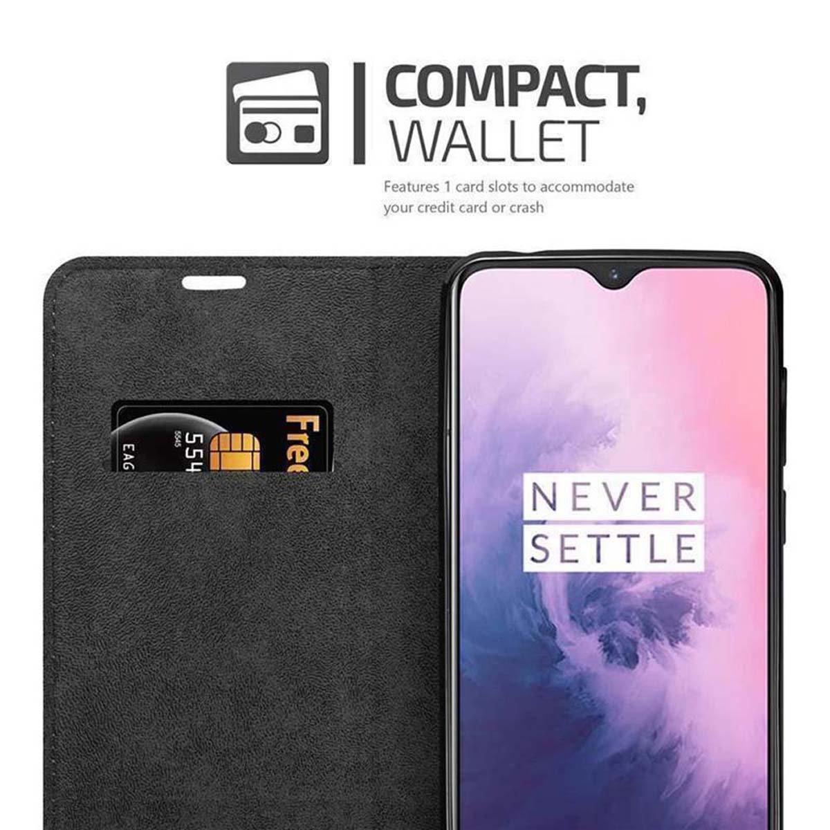 Cadorabo  Housse compatible avec OnePlus 6T - Coque de protection avec fermeture magnétique, fonction de support et compartiment pour carte 