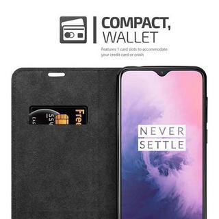 Cadorabo  Housse compatible avec OnePlus 6T - Coque de protection avec fermeture magnétique, fonction de support et compartiment pour carte 