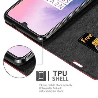 Cadorabo  Housse compatible avec OnePlus 6T - Coque de protection avec fermeture magnétique, fonction de support et compartiment pour carte 