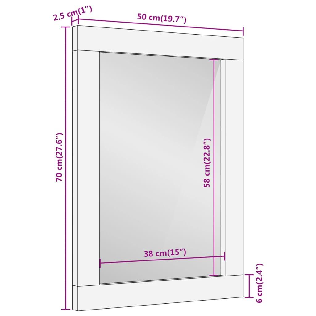 VidaXL Miroir de salle de bain bois  