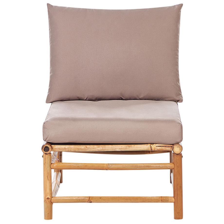 Beliani Section de jardin 1 place en Bambou Boho CERRETO  
