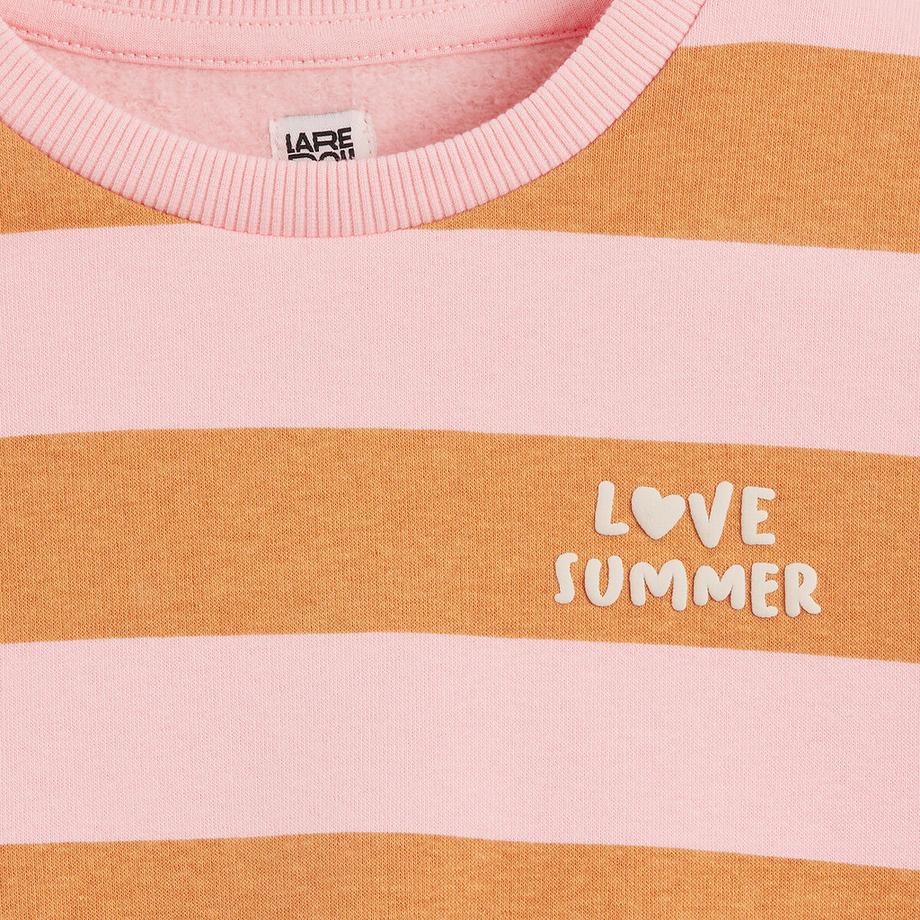 La Redoute Collections  Sweat col rond imprimé en molleton ? 