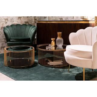 KARE Design Tavolino Wire Double Brass (set di 2)  