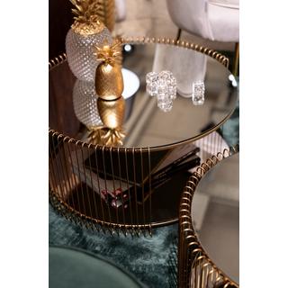 KARE Design Couchtisch Wire Double Brass (2er-Set)  