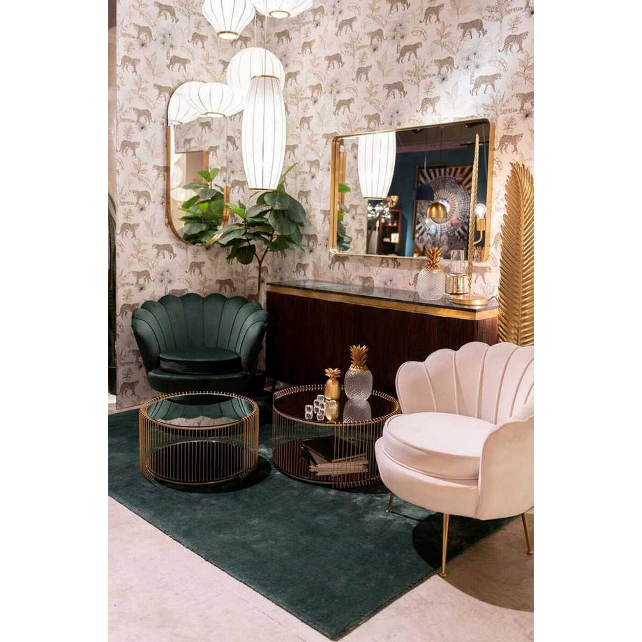 KARE Design Table basse Wire Double Brass (lot de 2)  