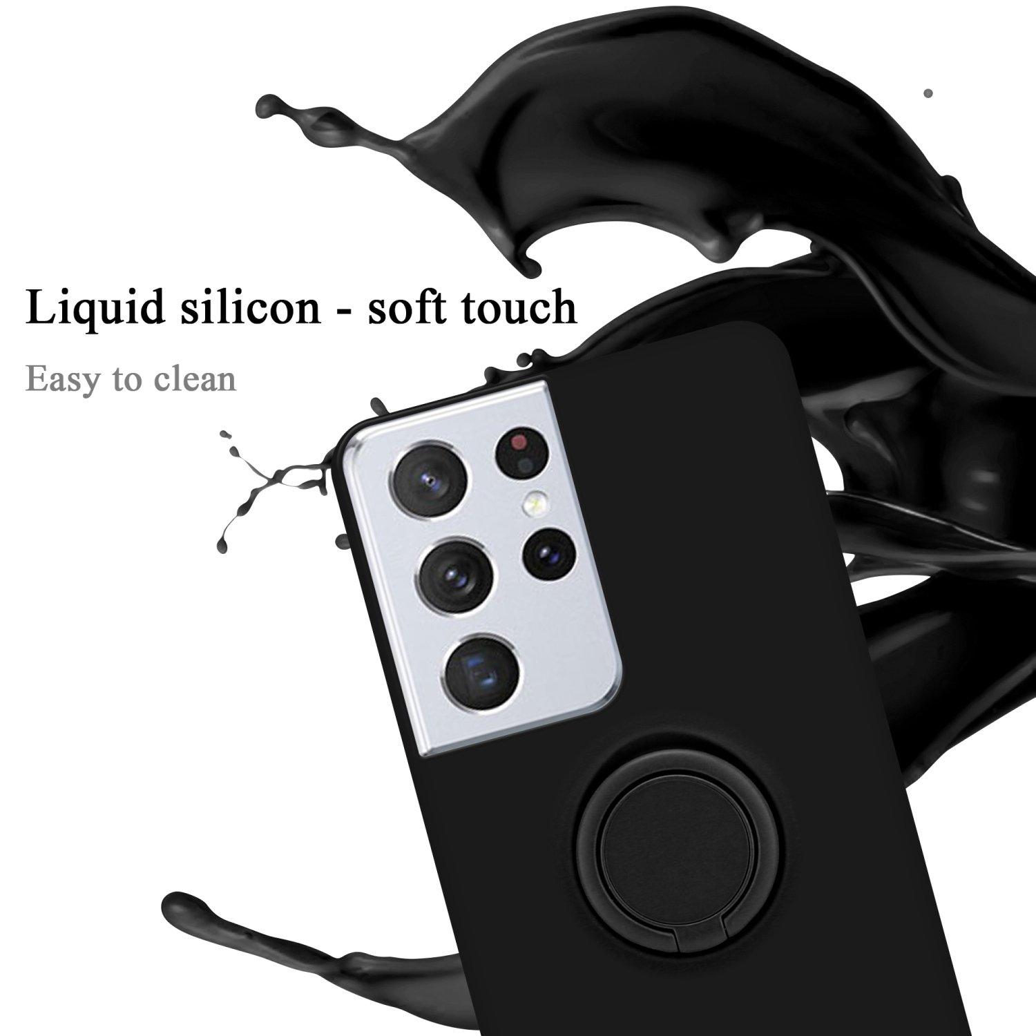 Cadorabo  Hülle für Samsung Galaxy S22 ULTRA TPU Silikon mit Ring Liquid 