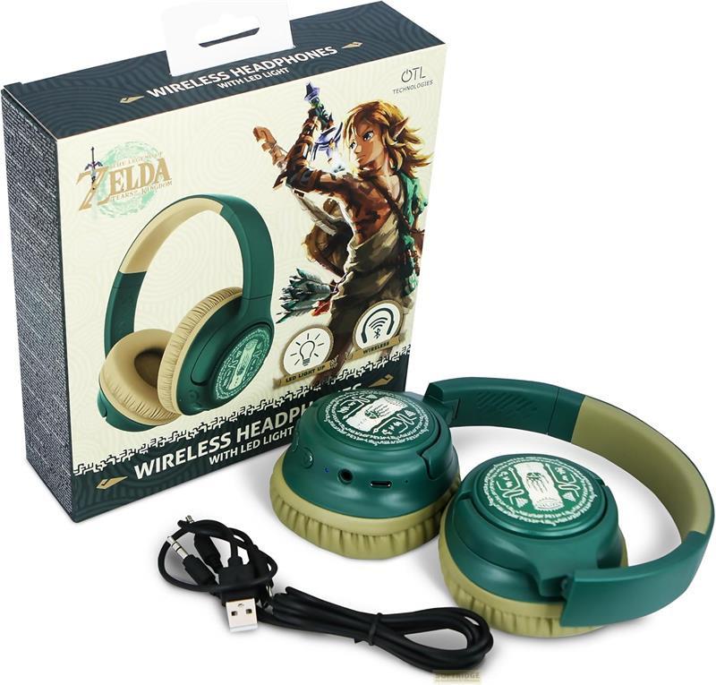 Zelda  ZELDA Cuffia Over-Ear Wireless Condivisione luce LED Aux 