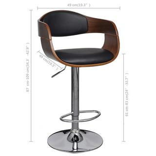 VidaXL Tabouret de bar cuir artificiel  