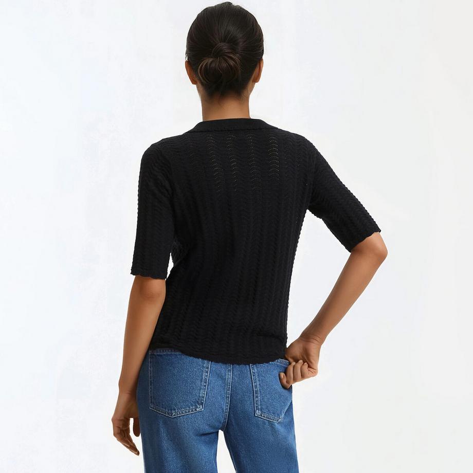 La Redoute Collections Pullover con Collo Polo  