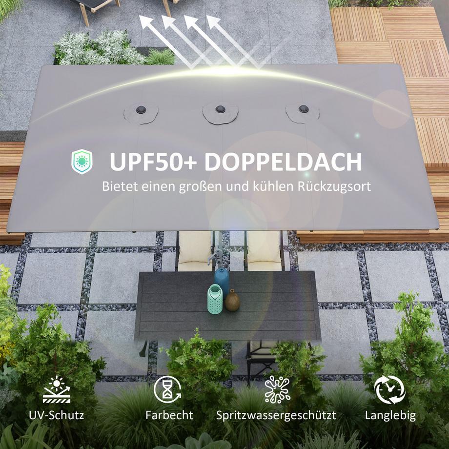 Outsunny Parasol double  