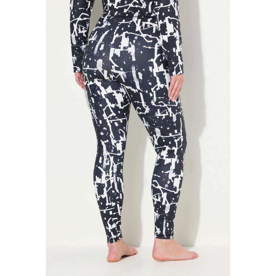 Ulla Popken Legging fonctionnel imprimé à séchage rapide recyclé  