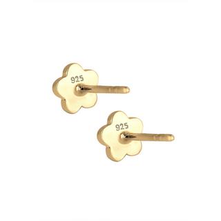 Elli  Boucles d'Oreilles Enfants Clous D'oreilles Fleur Symbole Avec Cristal Rose 