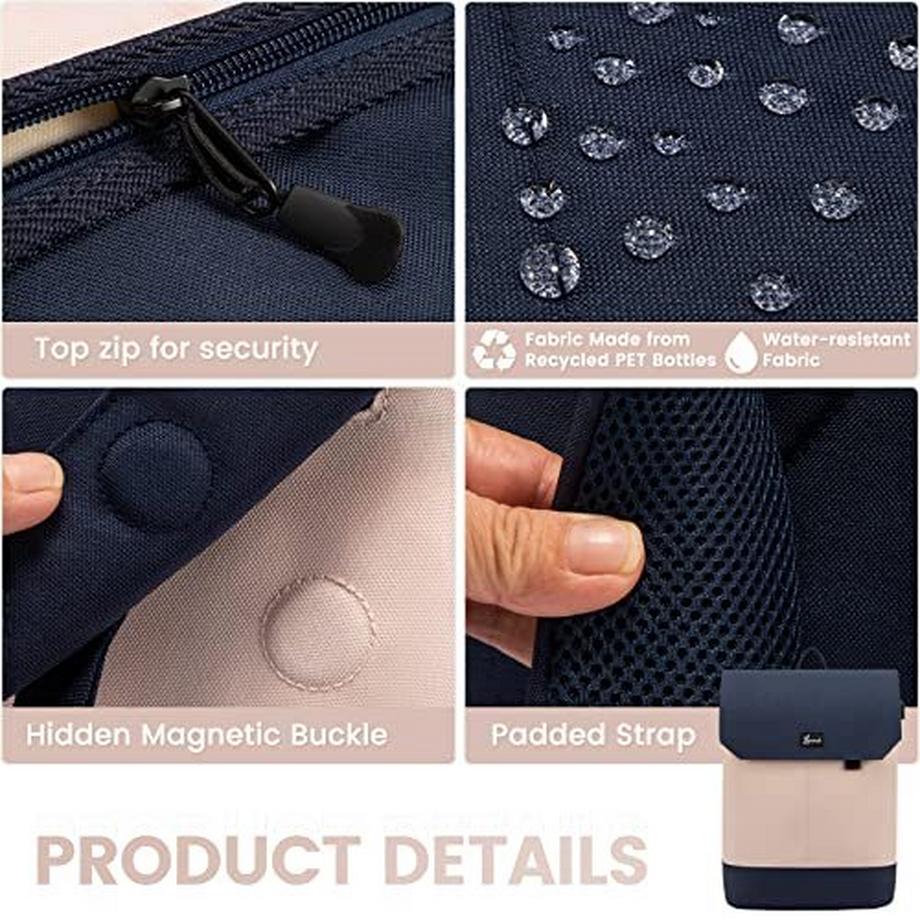 Only-bags.store 15.6 Zoll Laptop Rucksack mit USB Ladeanschluss  