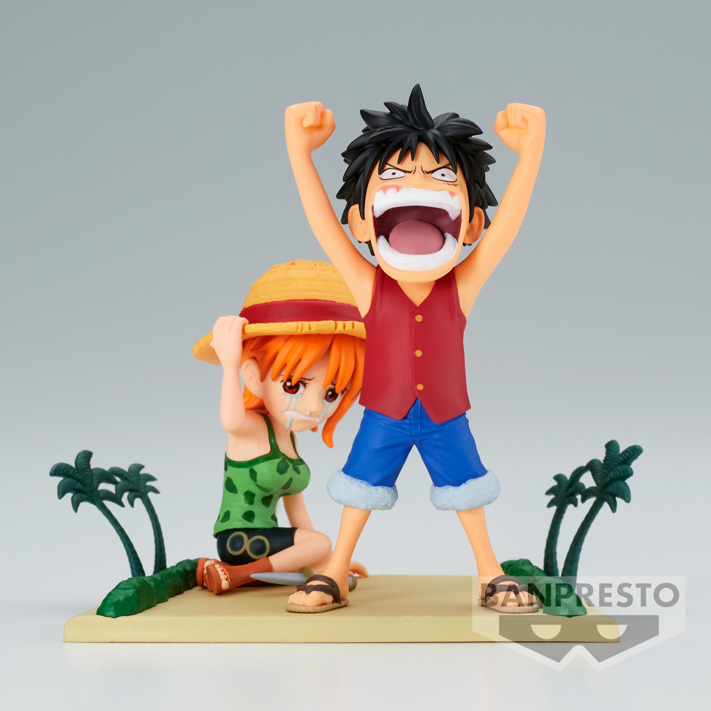 Banpresto  One Piece WCF Log Stories: Luffy & Nami 7cm 