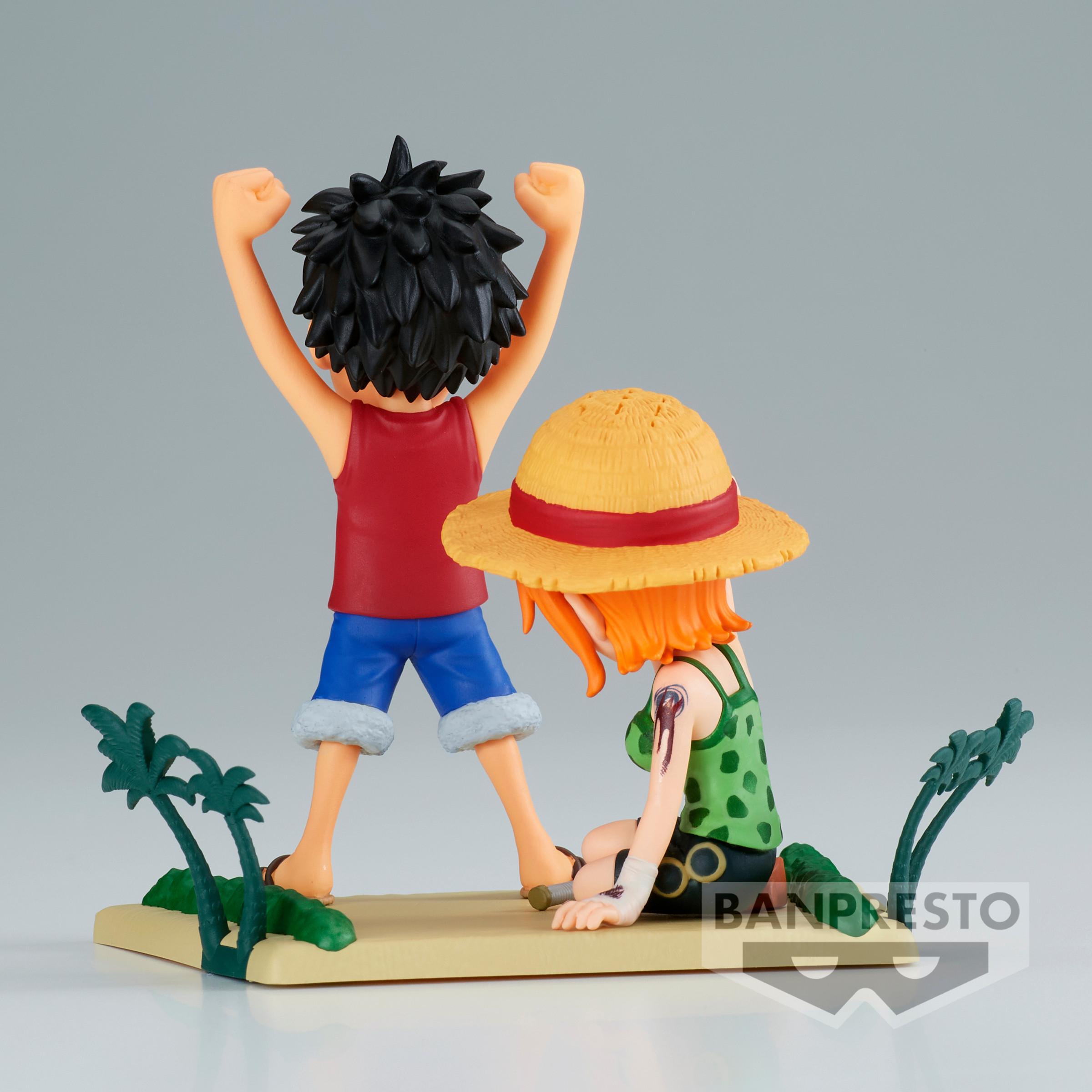 Banpresto  One Piece WCF Log Stories: Luffy & Nami 7cm 