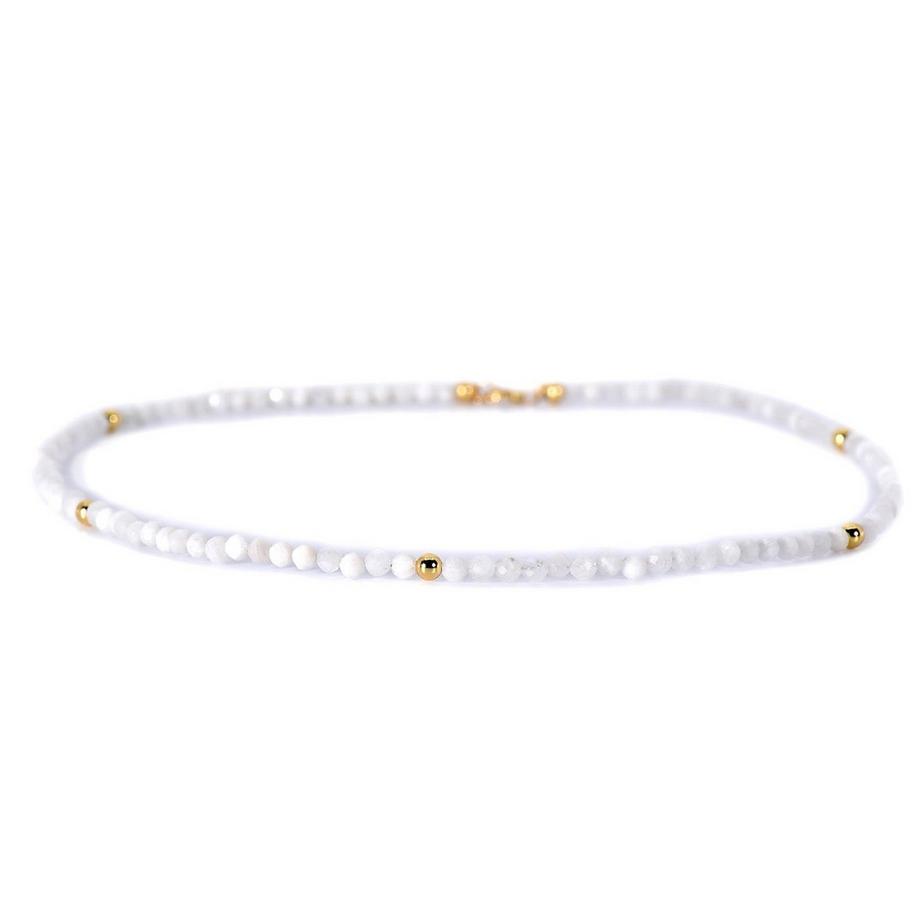 Sinja  Halskette mit Mondsteinen und Gold