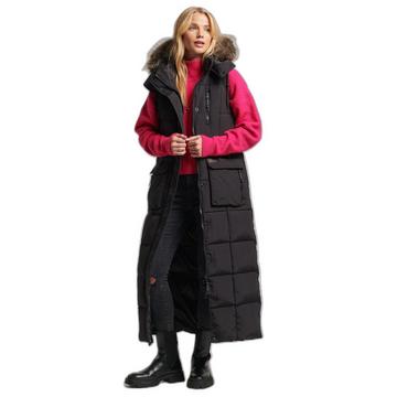 lange daunenjacke mit kapuze, damen uperdry