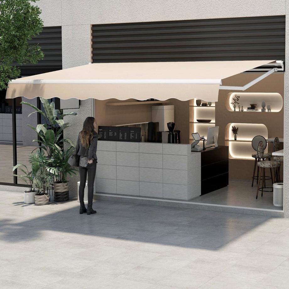 Northix Tenda da sole retrattile con manovella  