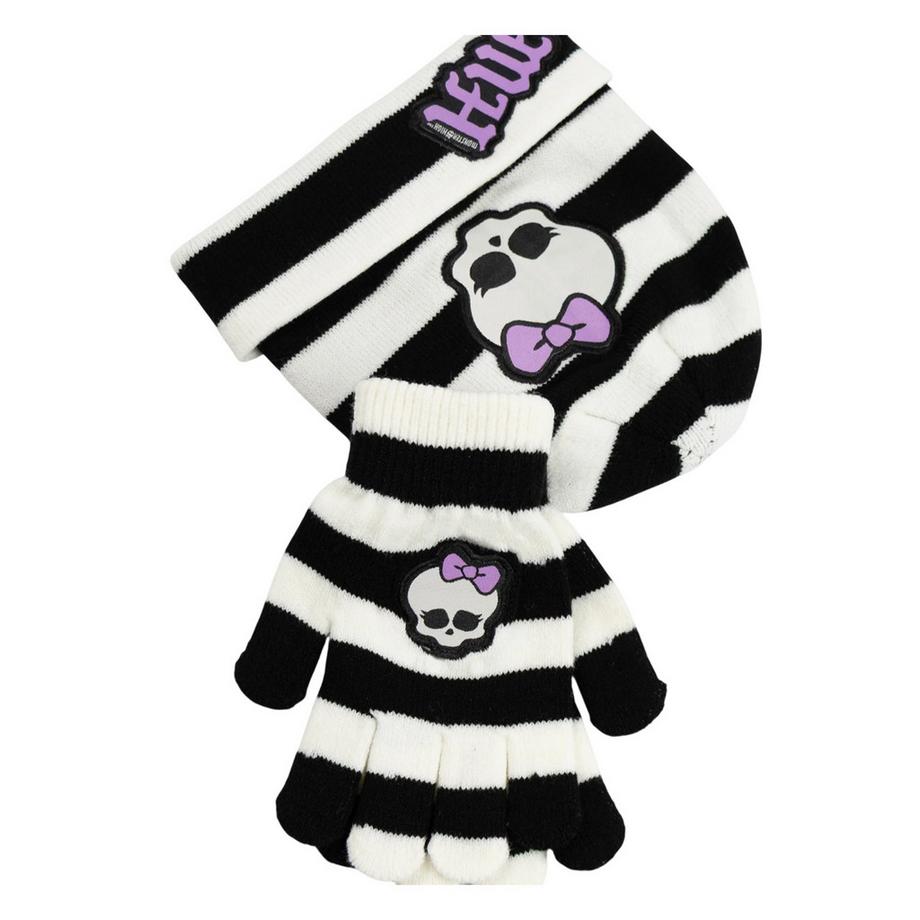Monster High  Ensemble Bonnet Et Gants Motif Skullette 