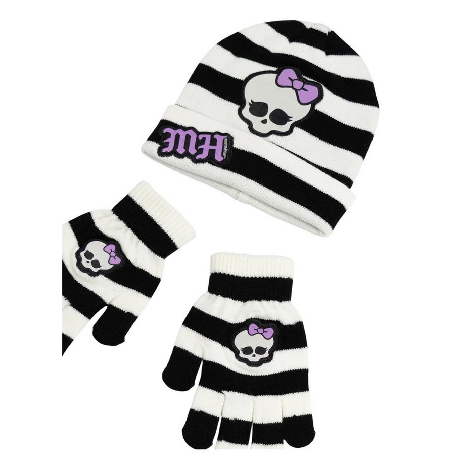 Monster High  Ensemble Bonnet Et Gants Motif Skullette 