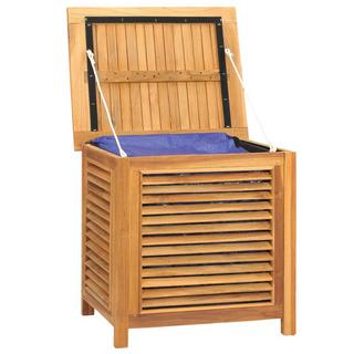 VidaXL Boîte de rangement de jardin teck  