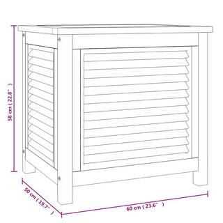 VidaXL Boîte de rangement de jardin teck  