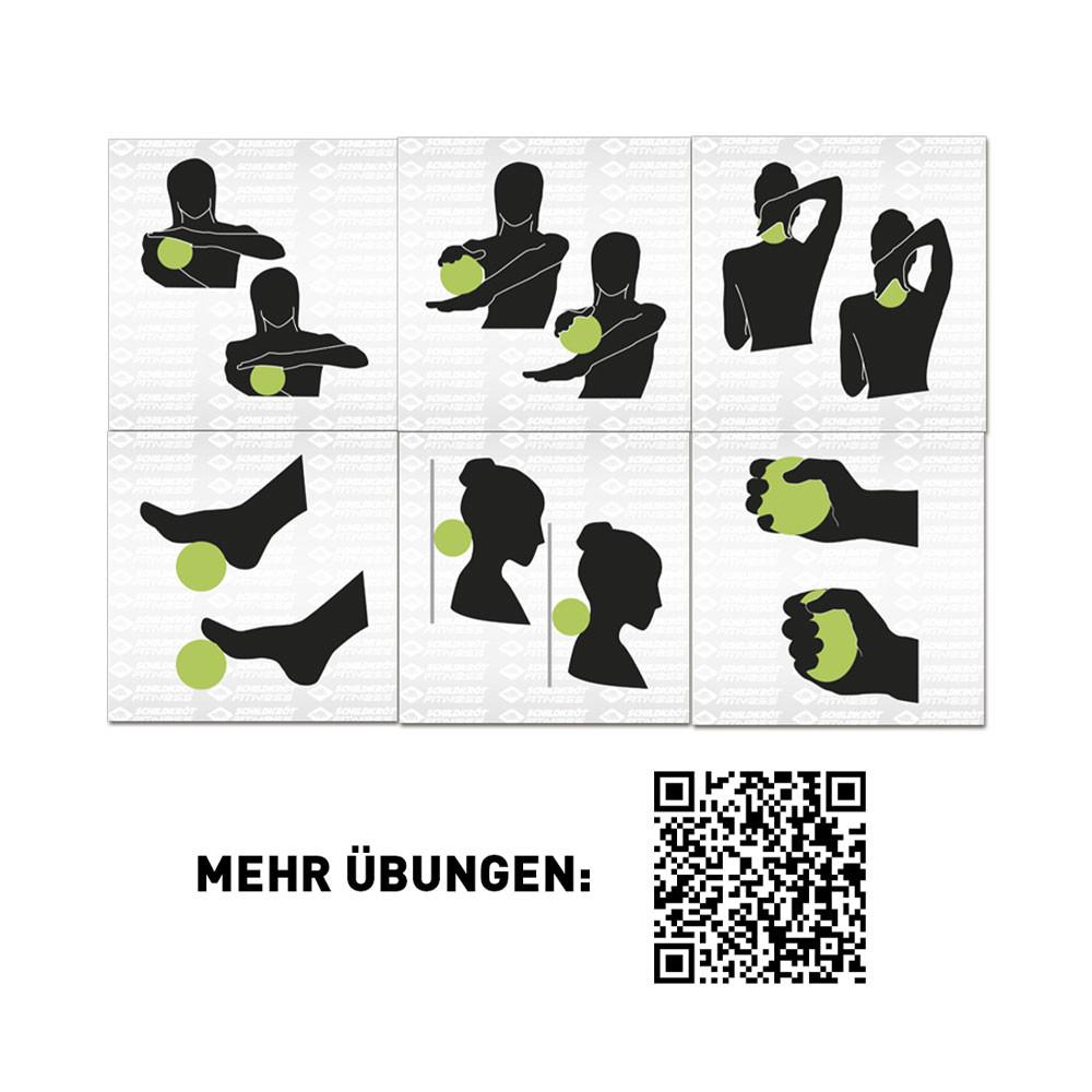 SCHILDKRÖT  Set de balles de massage 2 pièces (green-grey) 