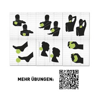 SCHILDKRÖT  Set de balles de massage 2 pièces (green-grey) 