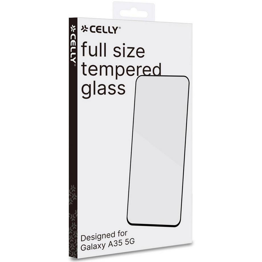 Celly  Vollglas-Displayschutz aus gehärtetem Glas für das Galaxy A35 5G 