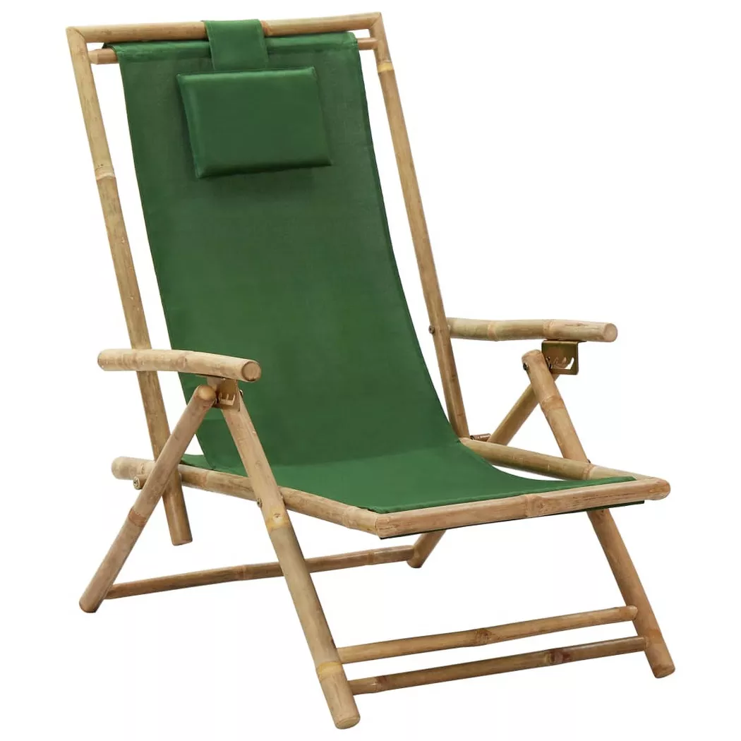 VidaXL - Relaxstuhl bambus, One Size, Grün