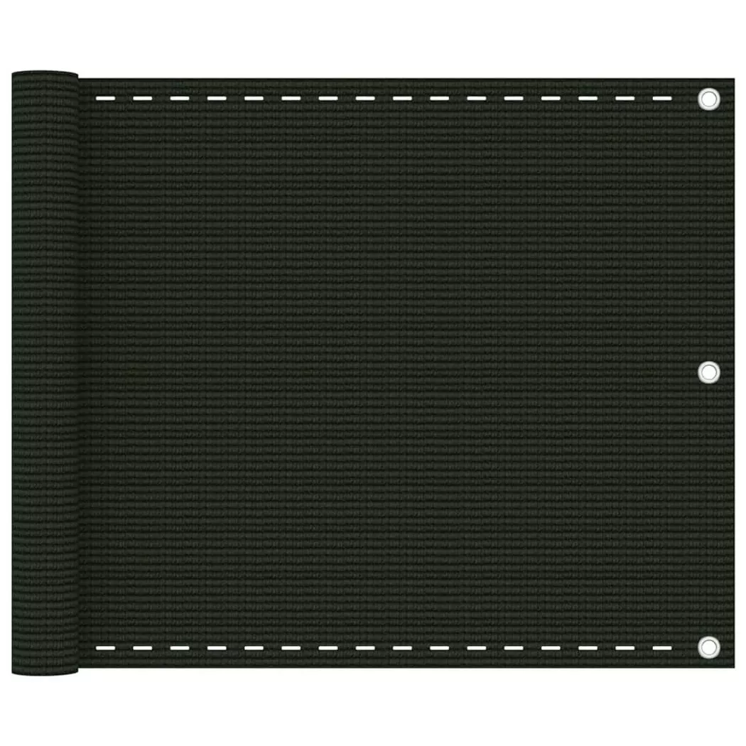 vidaXL Balkon Sichtschutz Dunkelgrün 75x600 cm HDPE
