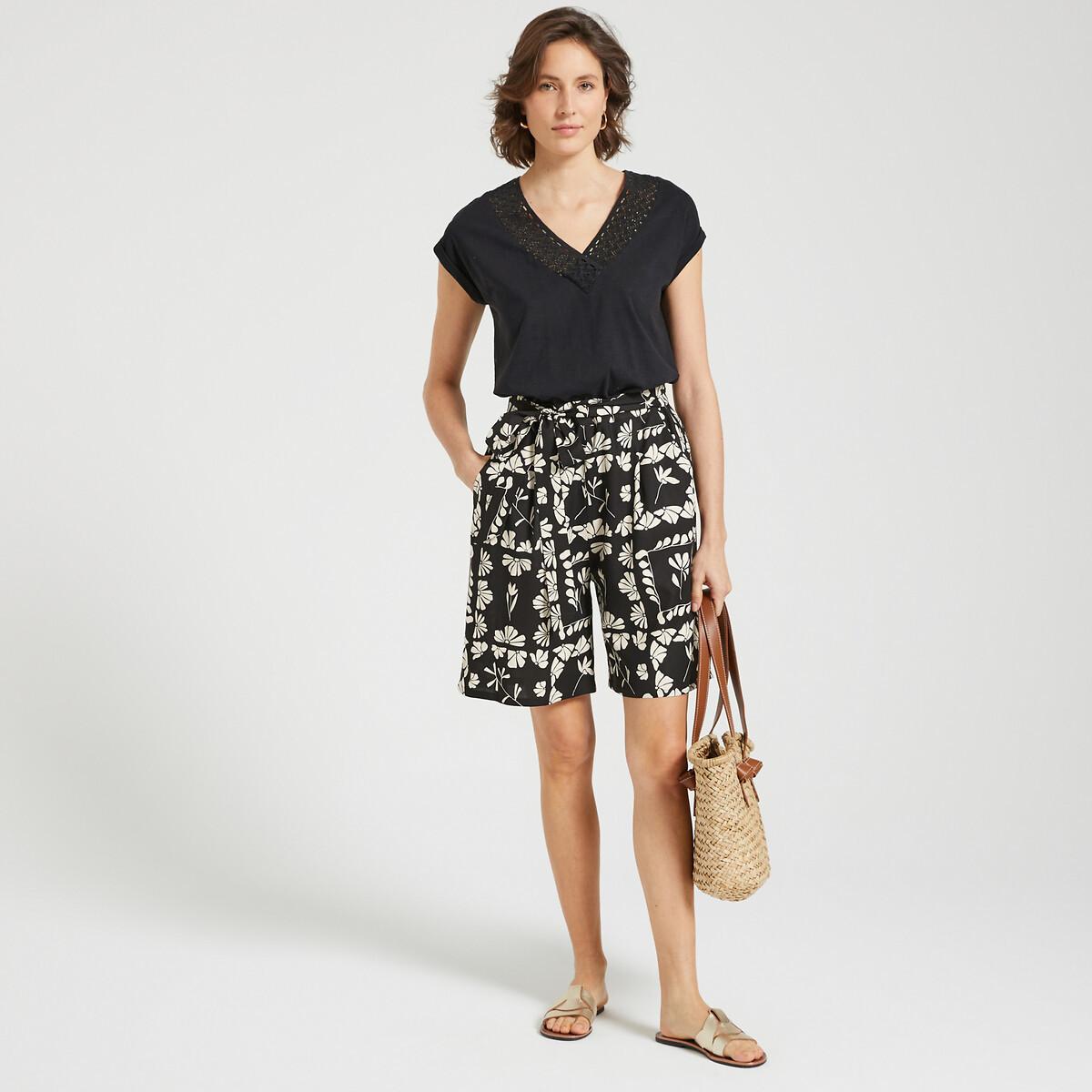 La Redoute Collections  Shorts mit Blumenmuster 