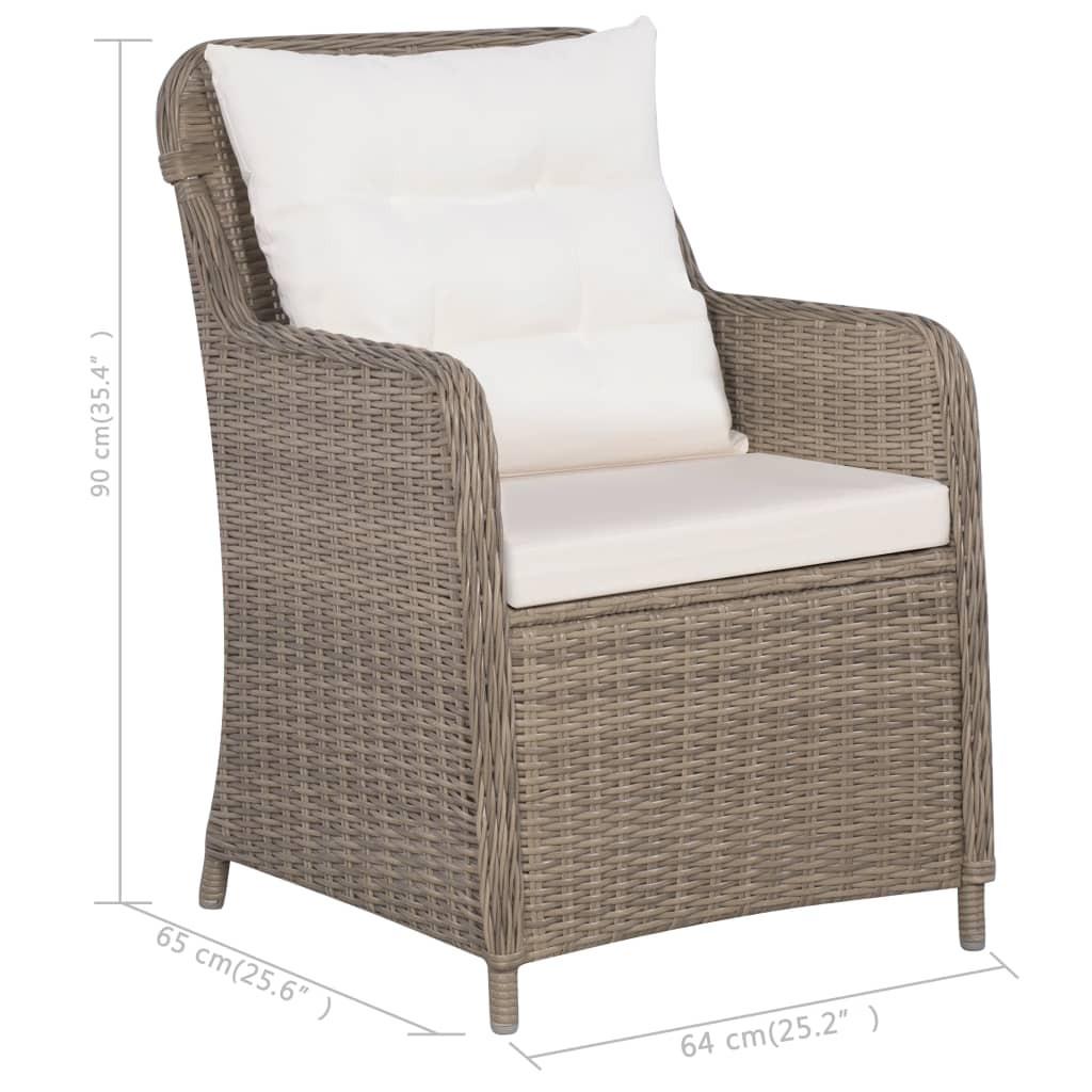 VidaXL Garten-essgruppe poly-rattan  