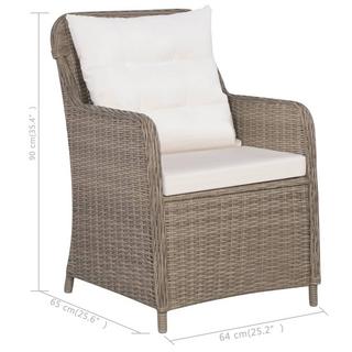 VidaXL Garten-essgruppe poly-rattan  