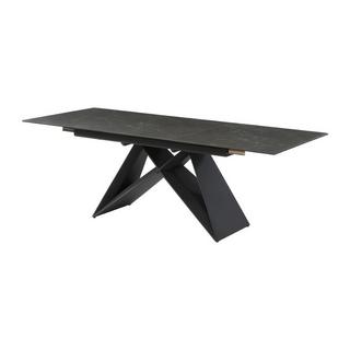 Vente-unique Table à  manger extensible LIBSY 6 à  8 cous Céramique Métal  