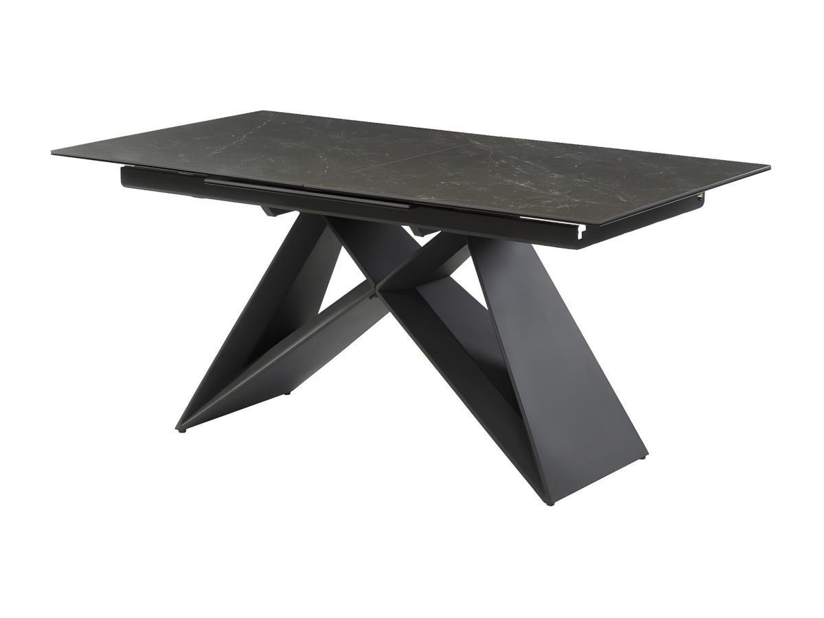 Vente-unique Table à  manger extensible LIBSY 6 à  8 cous Céramique Métal  