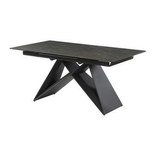 Vente-unique Table à  manger extensible LIBSY 6 à  8 cous Céramique Métal  