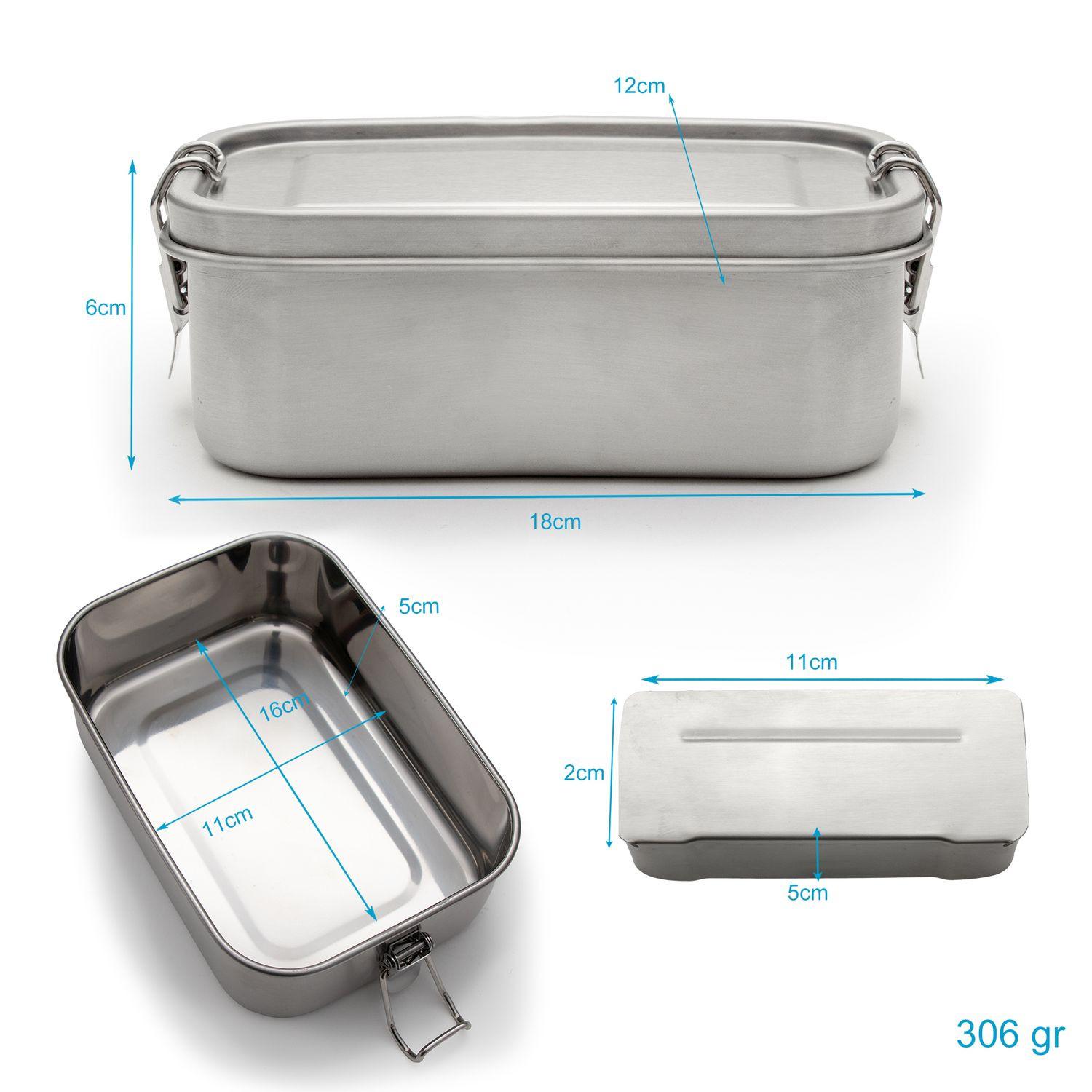 Intirilife Lunchbox portatile in acciaio inossidabile  