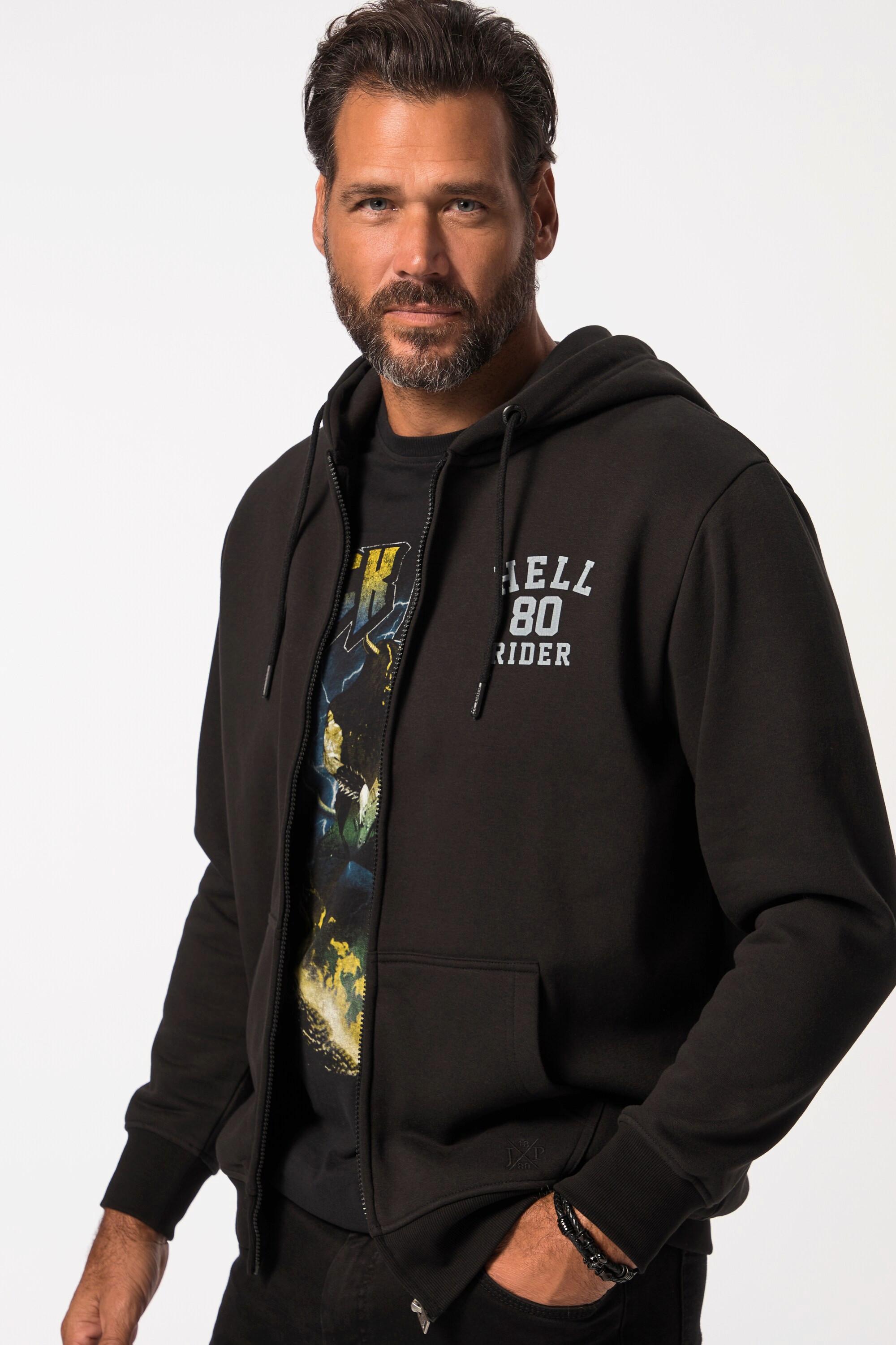 JP1880 Hoodie Jacke mit Prints  