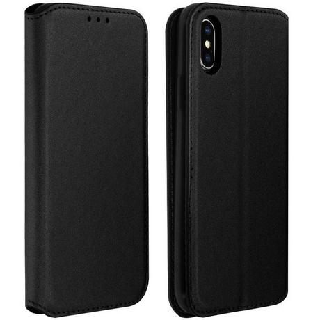 Avizar  Classic Flip Cover iPhone X Schwarz 