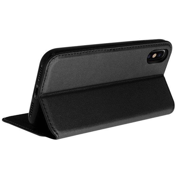 Avizar  Classic Flip Cover iPhone X Schwarz 