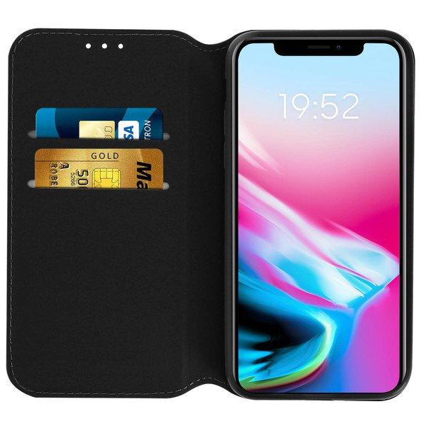 Avizar  Classic Flip Cover iPhone X Schwarz 