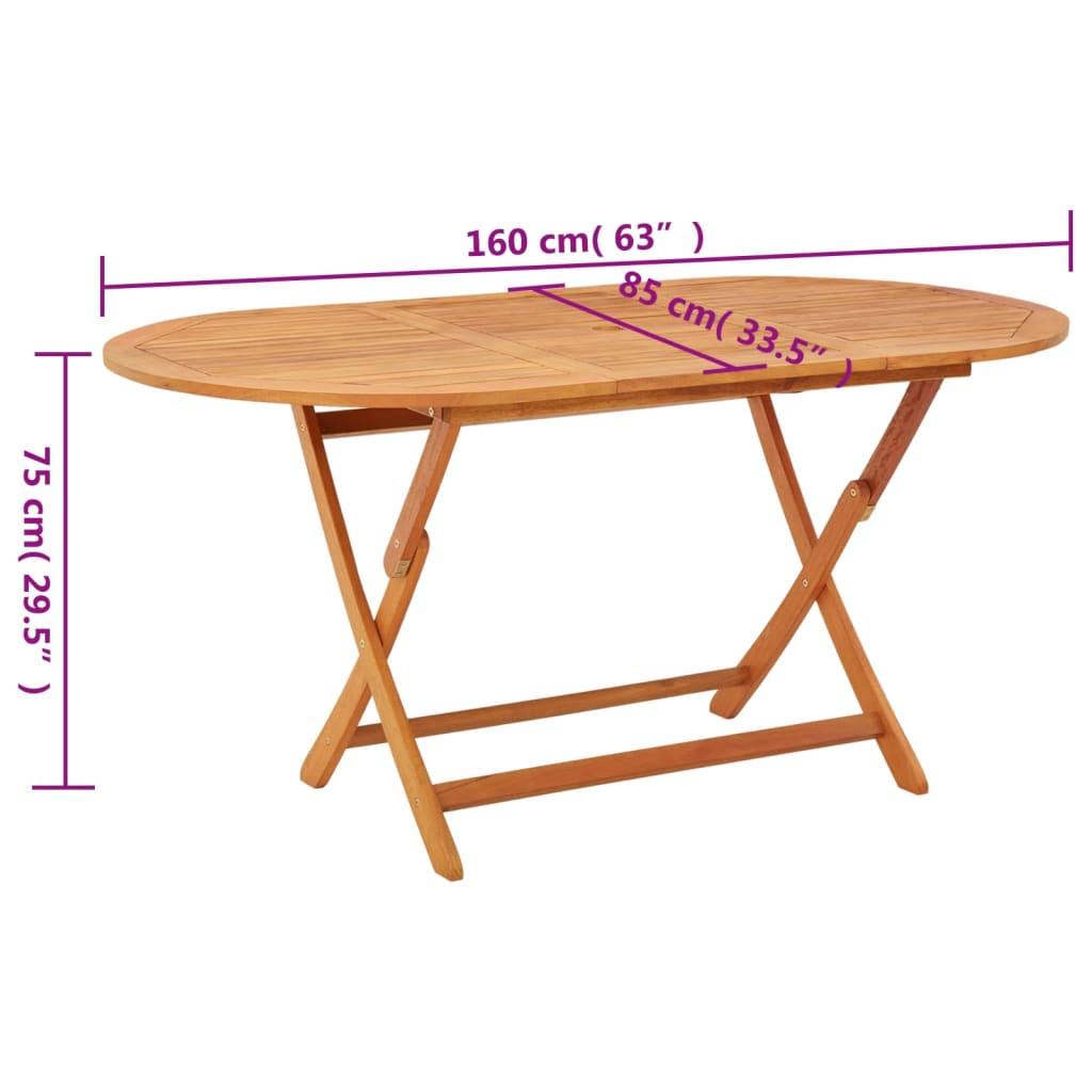 VidaXL Table de jardin bois  