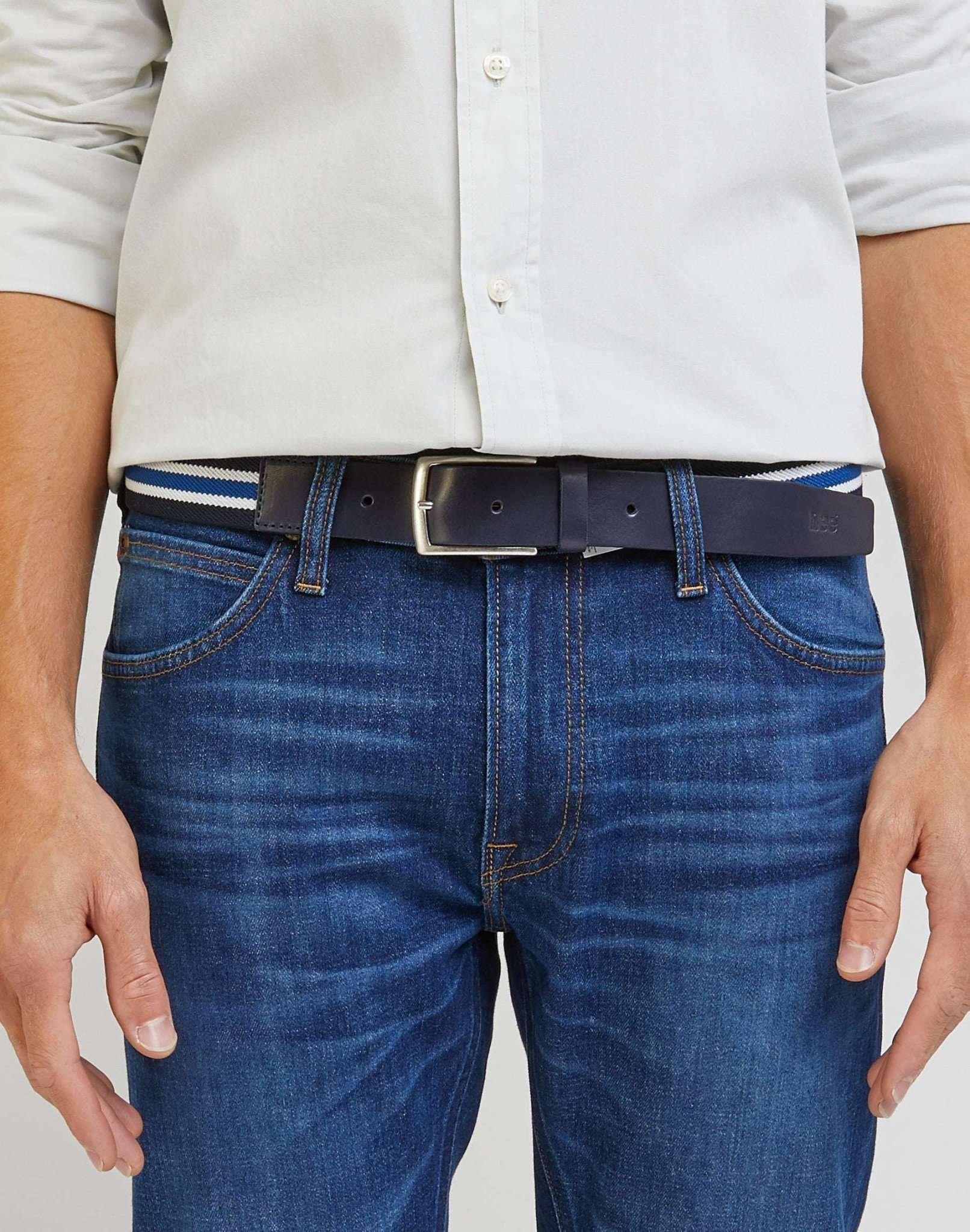 Lee Cintura Striped Webbing Belt  