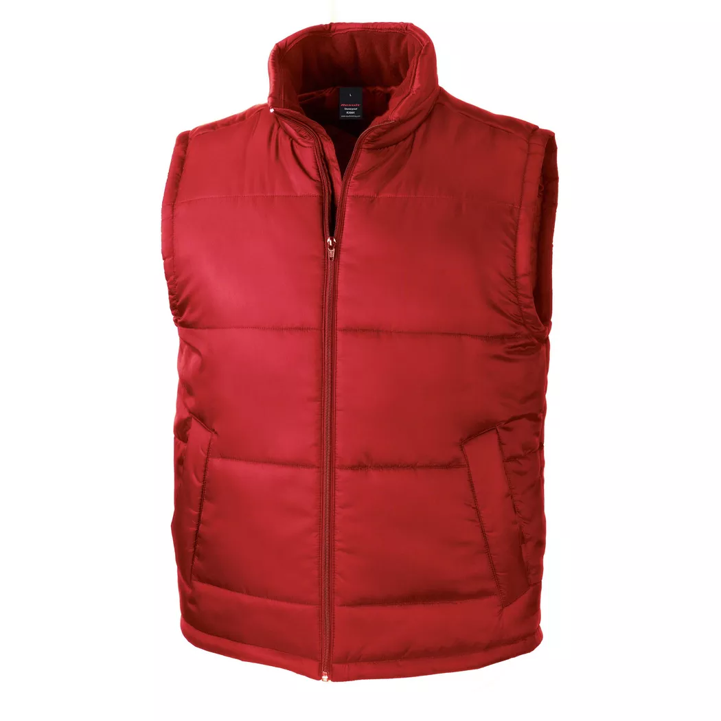 Result - ärmellose daunenjacke core, für Damen, Rot Bunt, Größe XXL